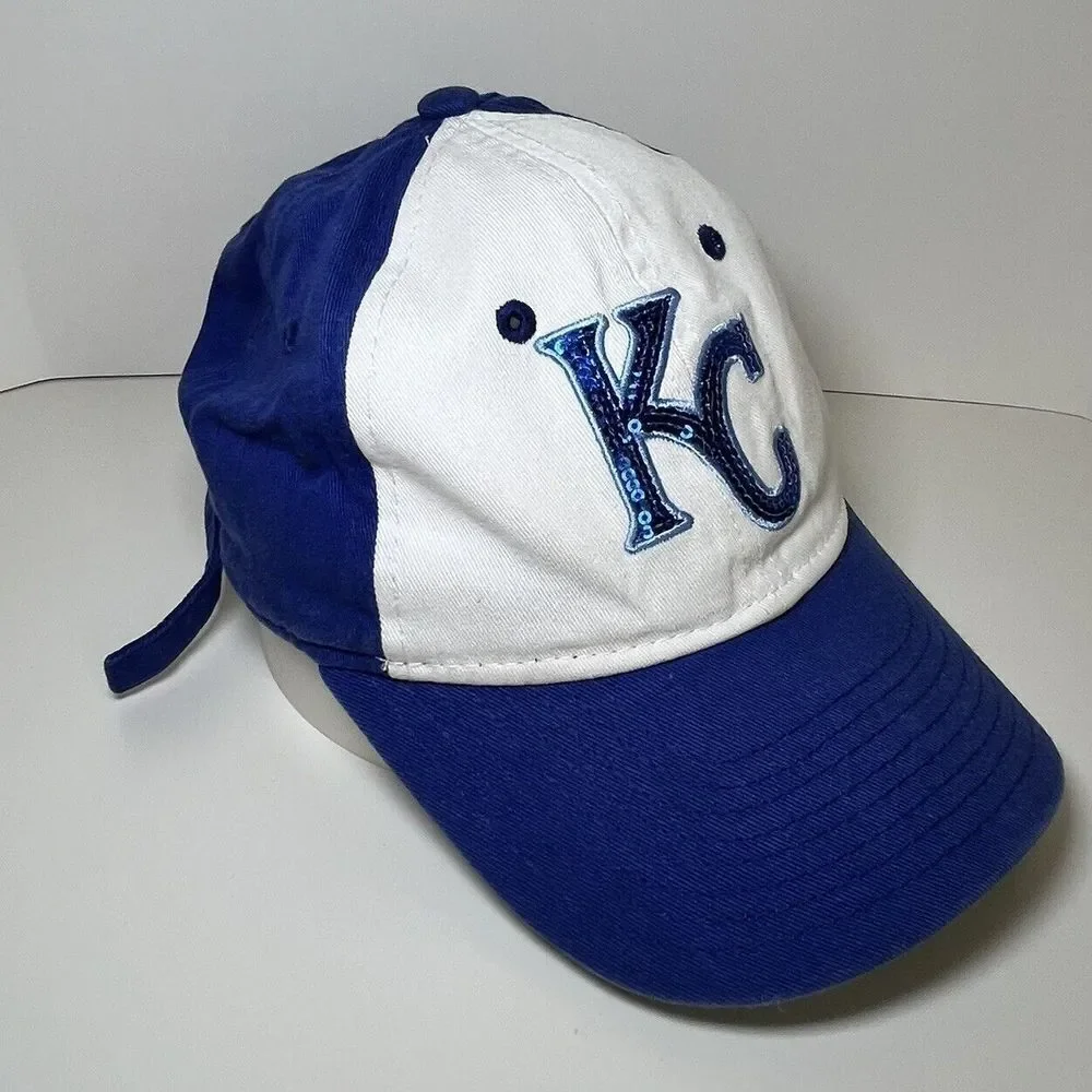 Kansas‎ City Royals Youth Adjustable New Era Sequin MLB Baseball Cap Hat Girls